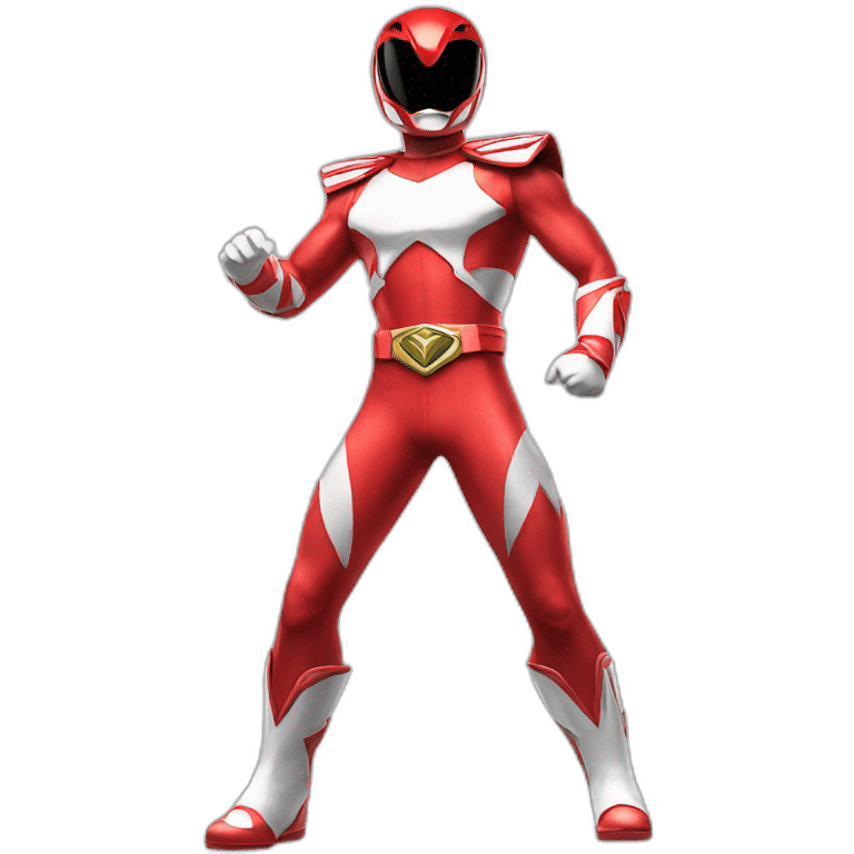 red power ranger full body emoji