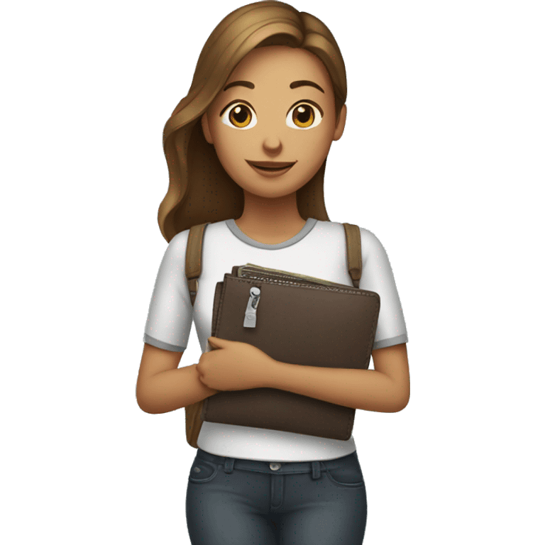 girl with wallet in hand emoji