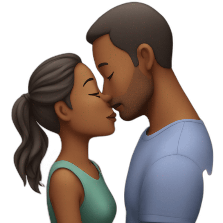 Dad kiss mom emoji