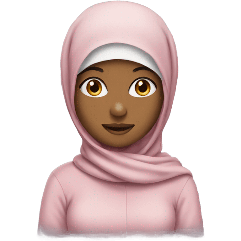 Girl hijab wearing hat emoji