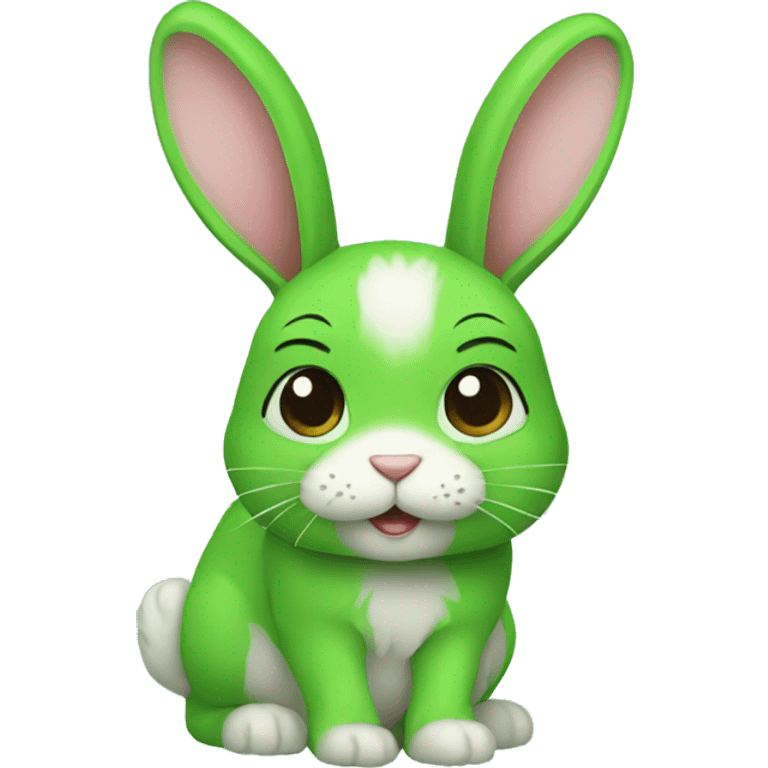 bunny green  emoji