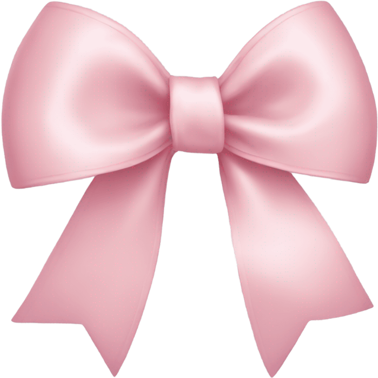 light pink ribbon bow emoji