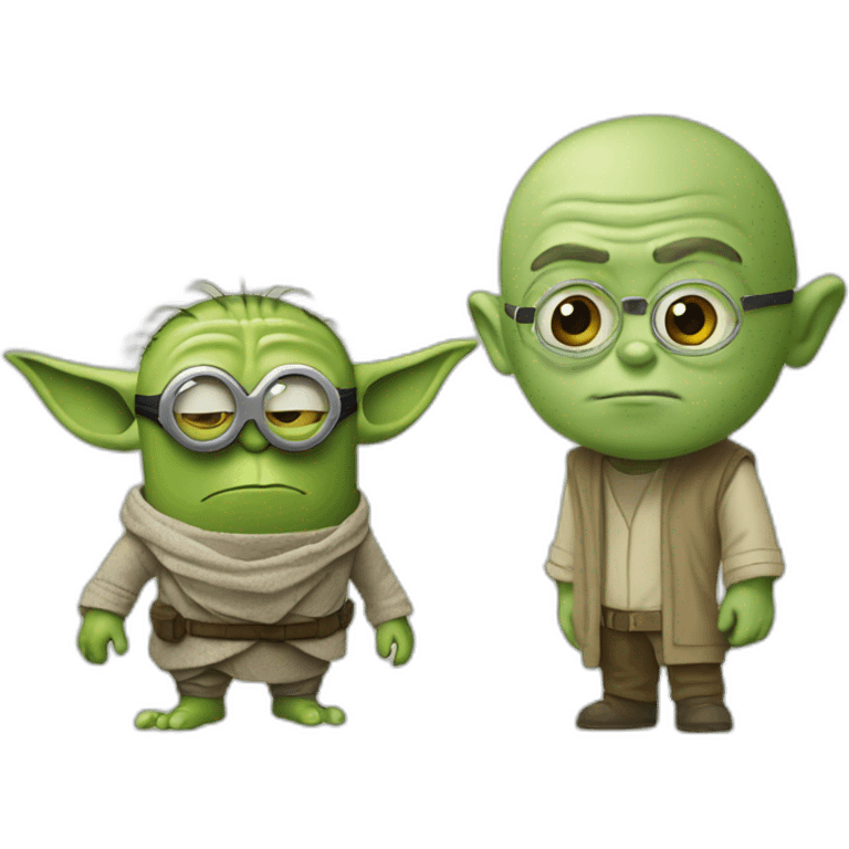 minion and yoda emoji