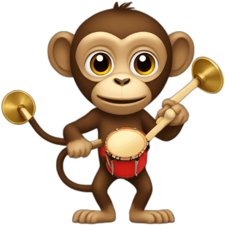 monkey with cymbals emoji