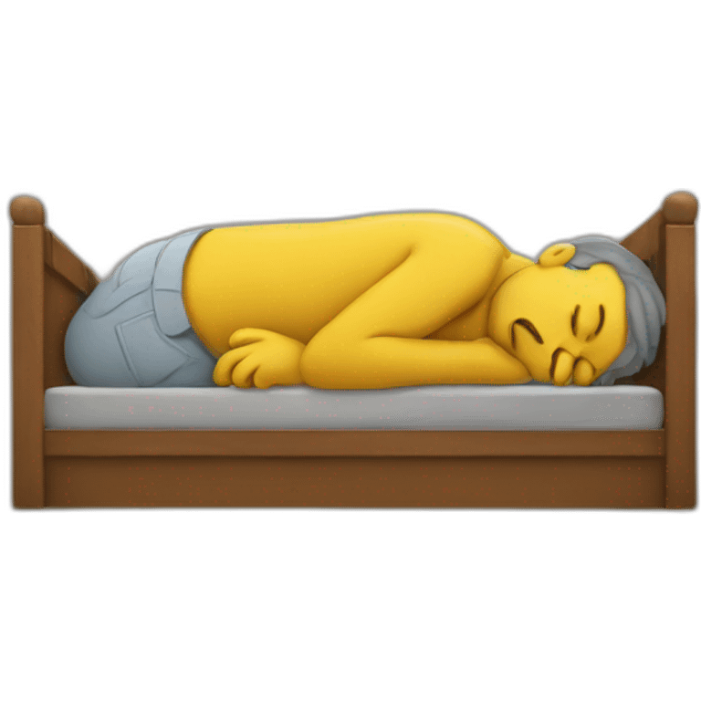 Bart sleeping emoji