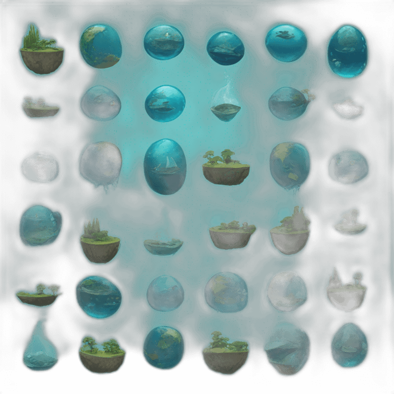 THE WORLD IN THE SHAPE OF THE WATER emoji