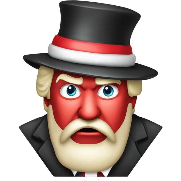 president trump as a gangster santa clause emoji