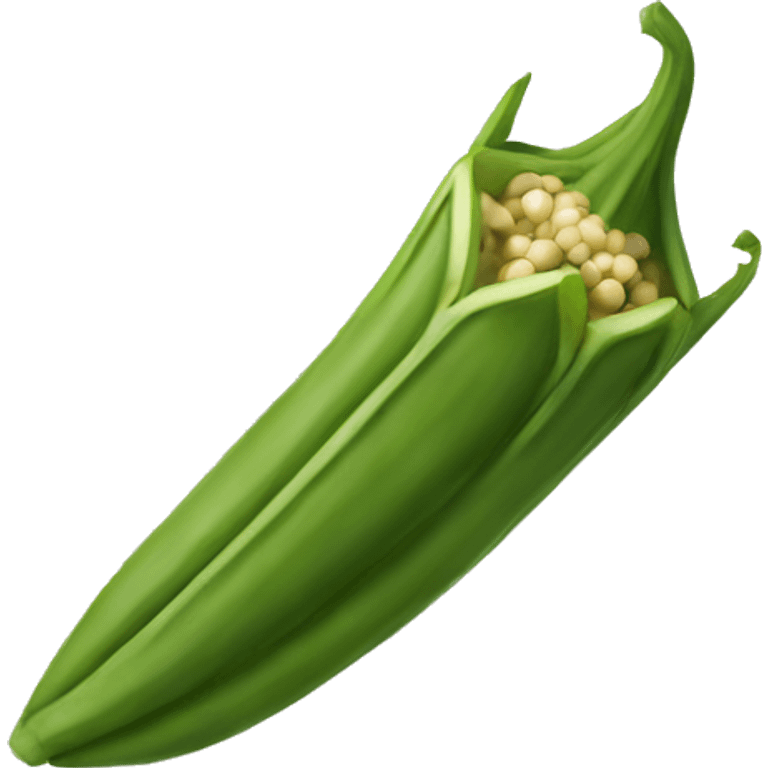 Okra vegetable emoji