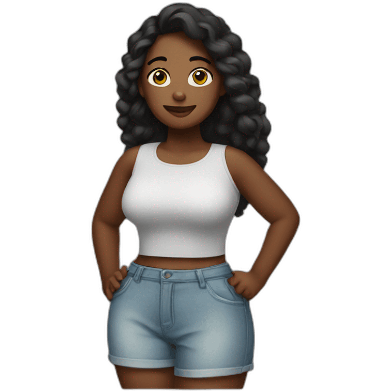 Giant girl emoji