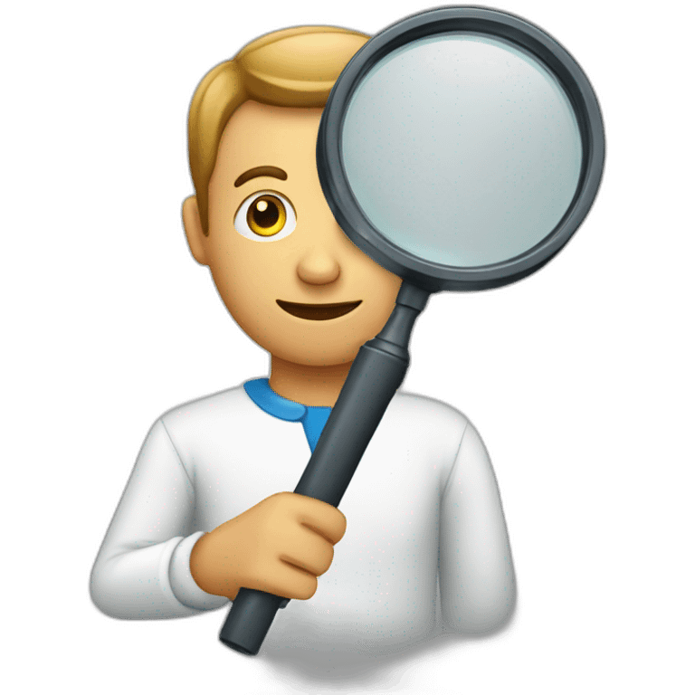 man with magnifying glass emoji