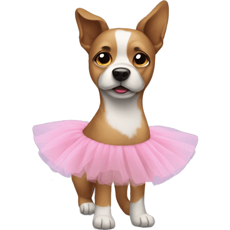 Dog wearing a tutu emoji