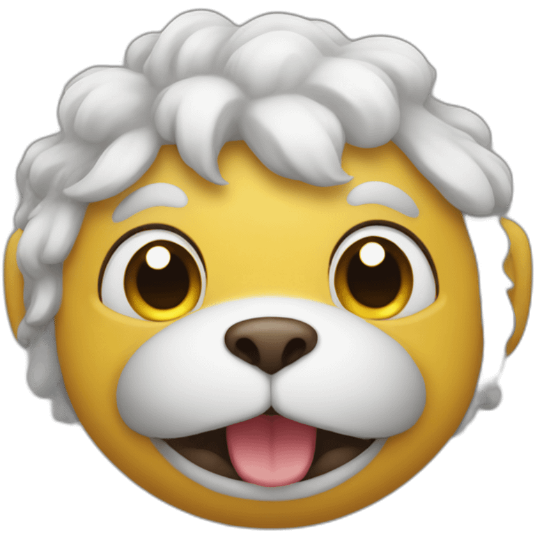 A smiling gog emoji