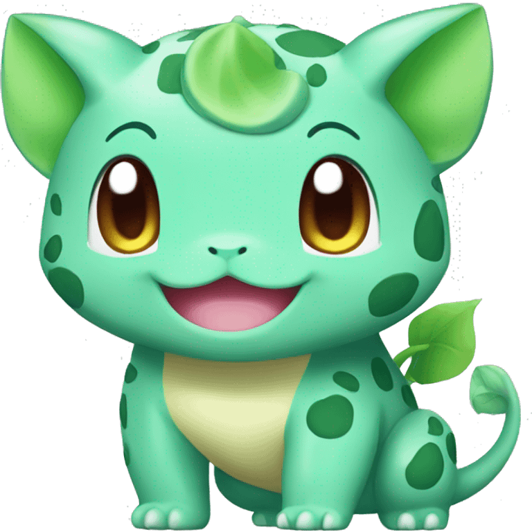 Kawaii Chibi Bulbasaur Full Body emoji