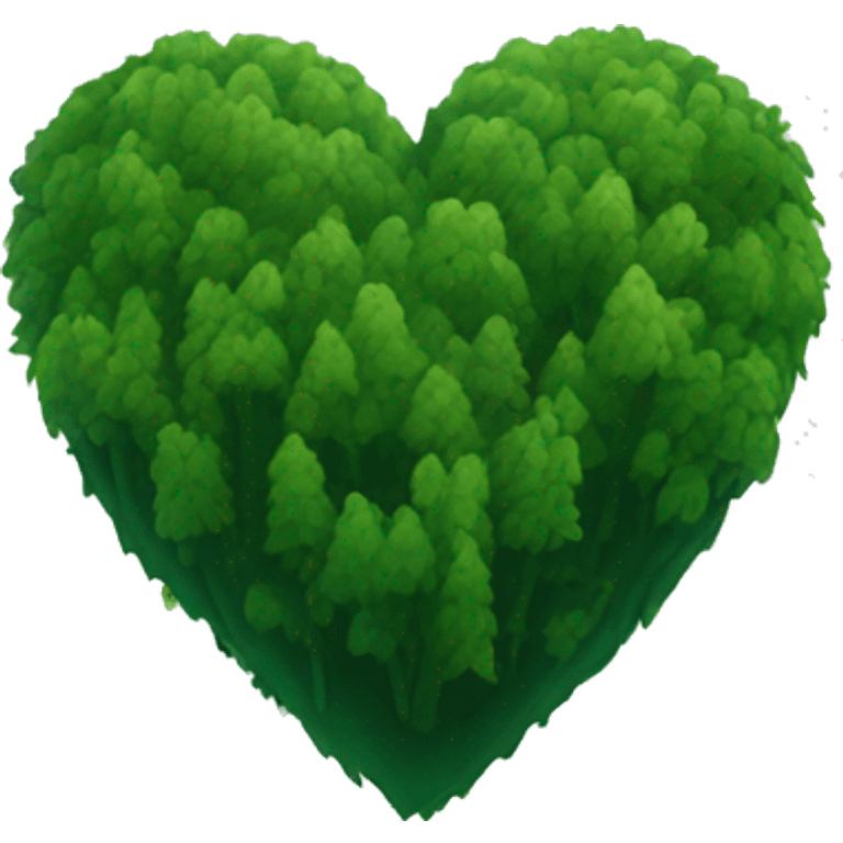 Forest green heart emoji