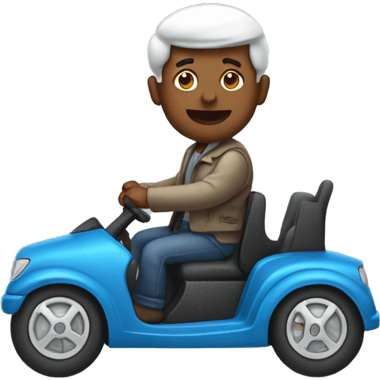 Sark riding Car emoji