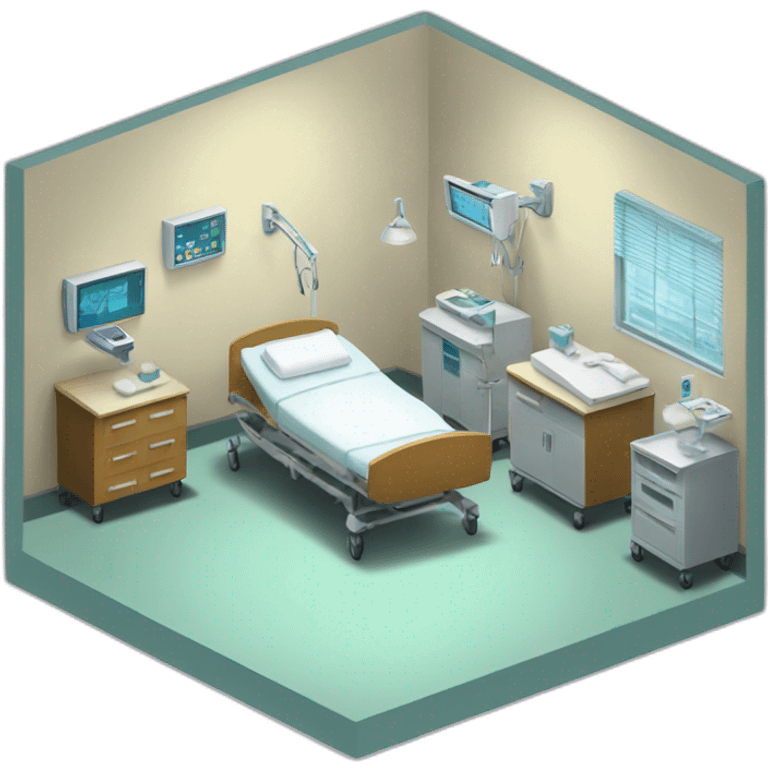 hospital room emoji