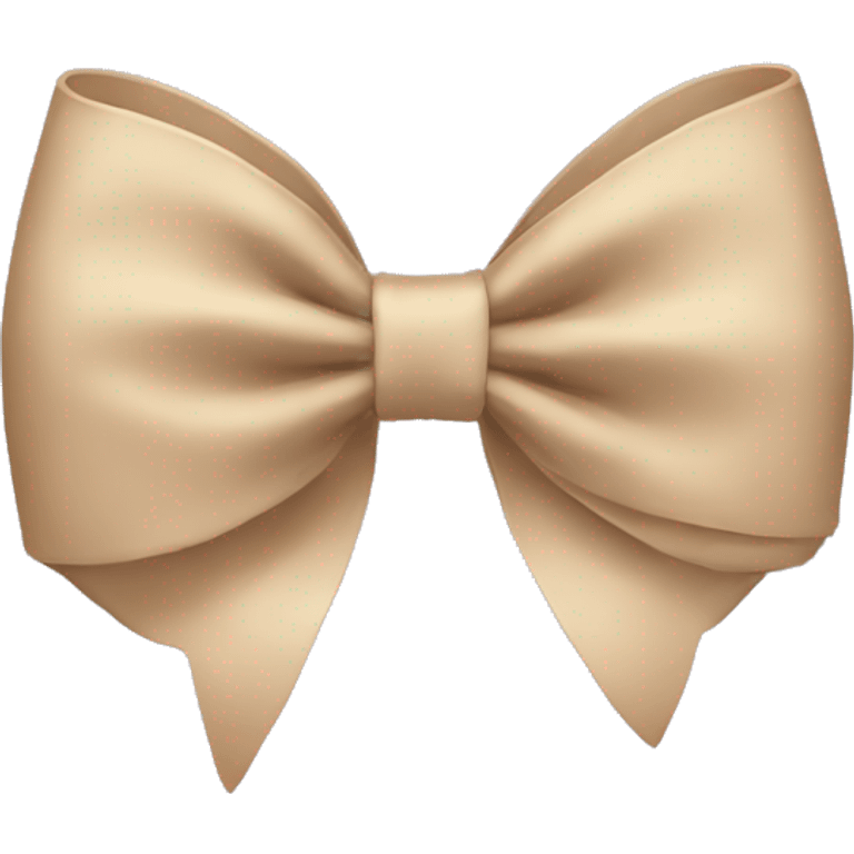 Beige bow emoji