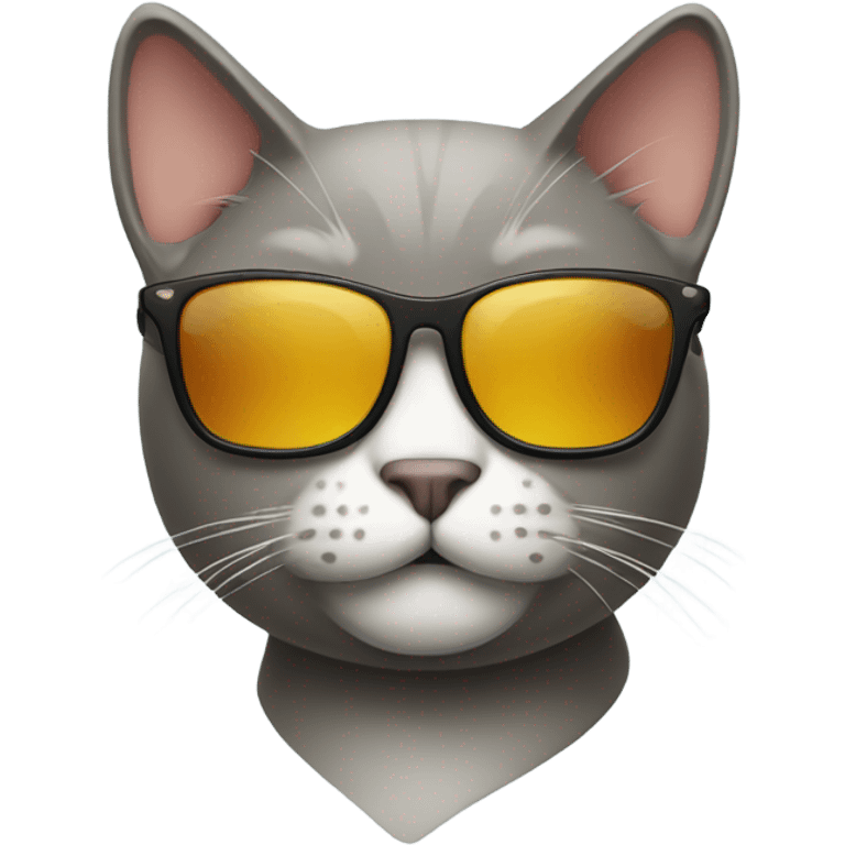 Cat with sunglasses emoji