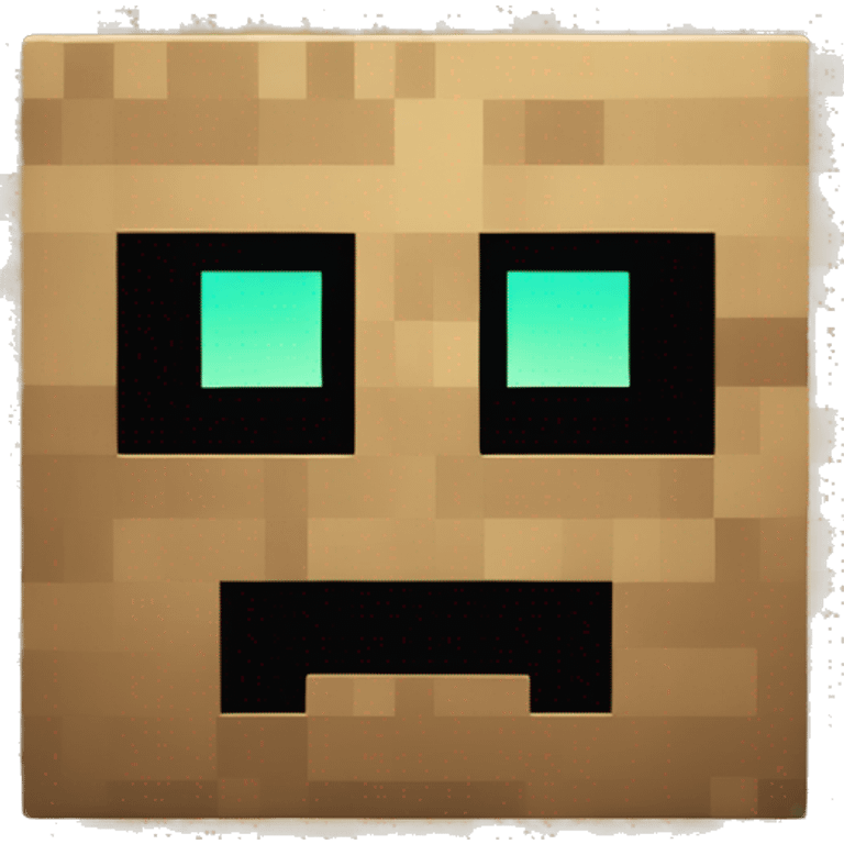 minecraft logo with a creeper face in the middle emoji