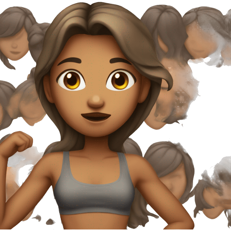 Girl with toned abs emoji