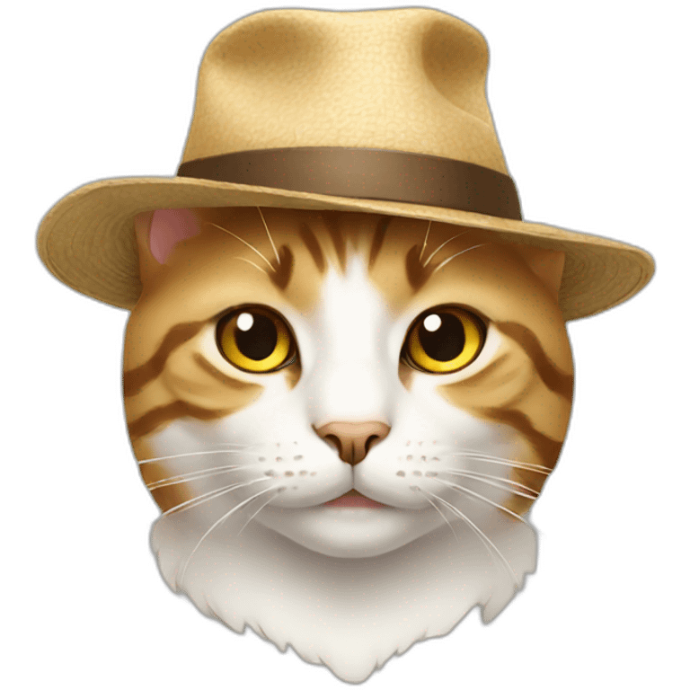 Cat with a hat emoji