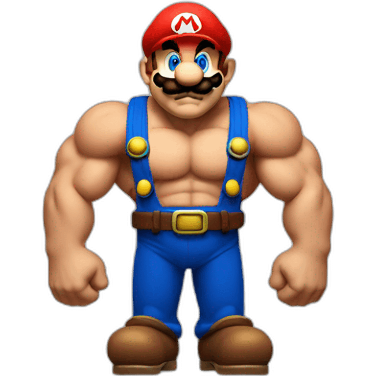 super mario with big muscles emoji