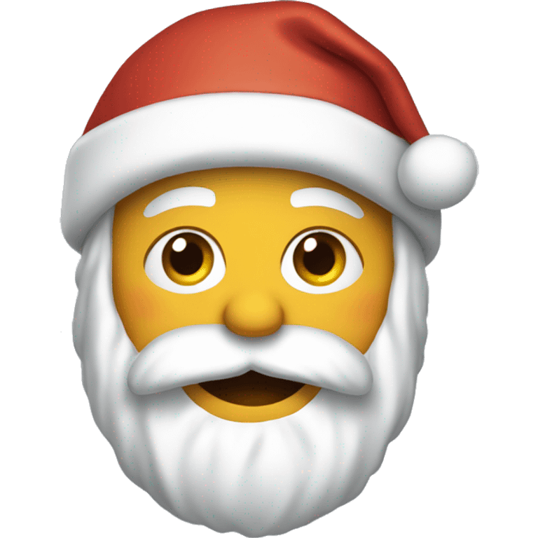 Santa shivering in the cold emoji