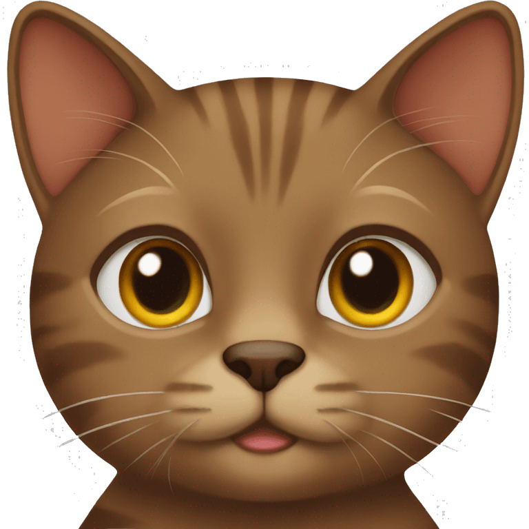 Brown cat emoji