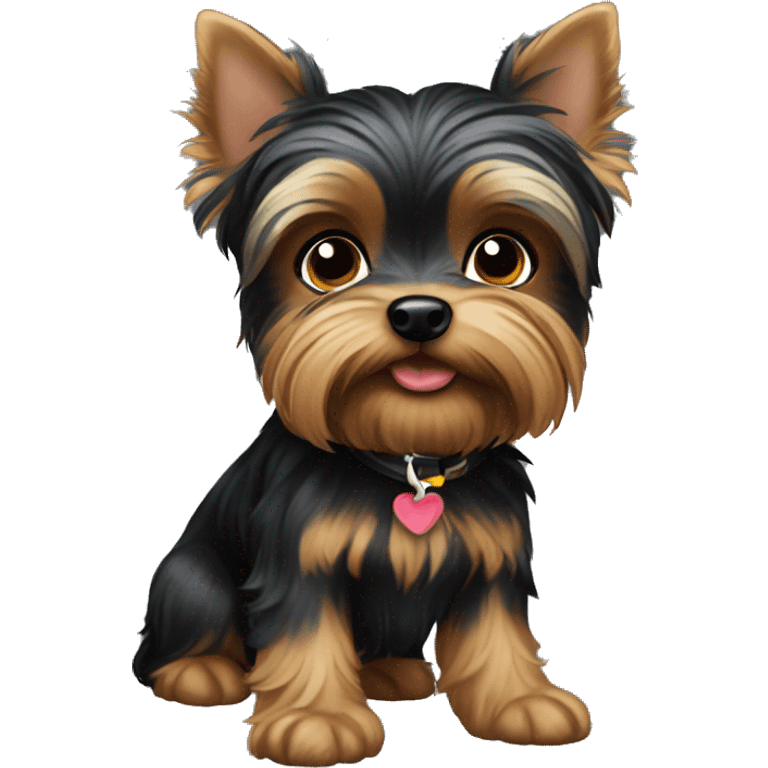 black puppy yorkshire terrier emoji