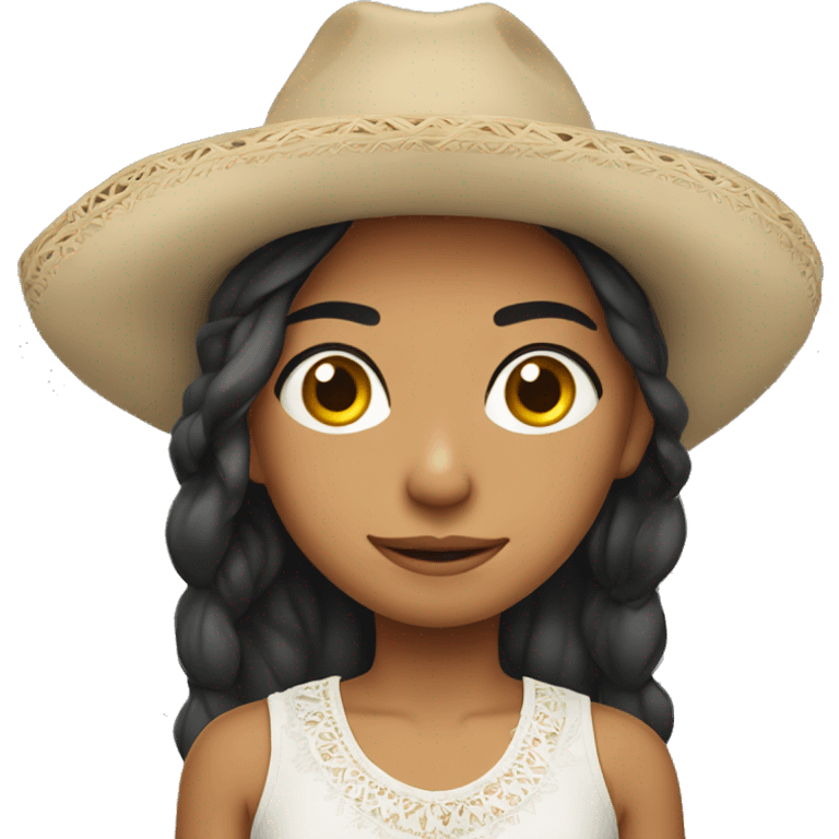 Mexican girl with swedis boy emoji