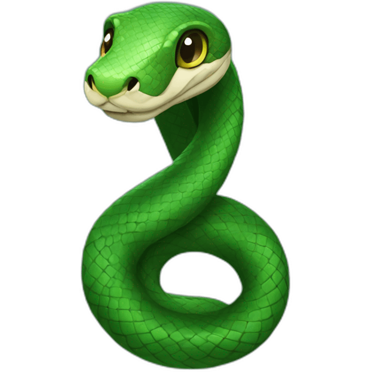 snake with a scarf Slytherin emoji