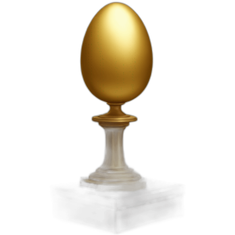 golden egg on pedestal emoji