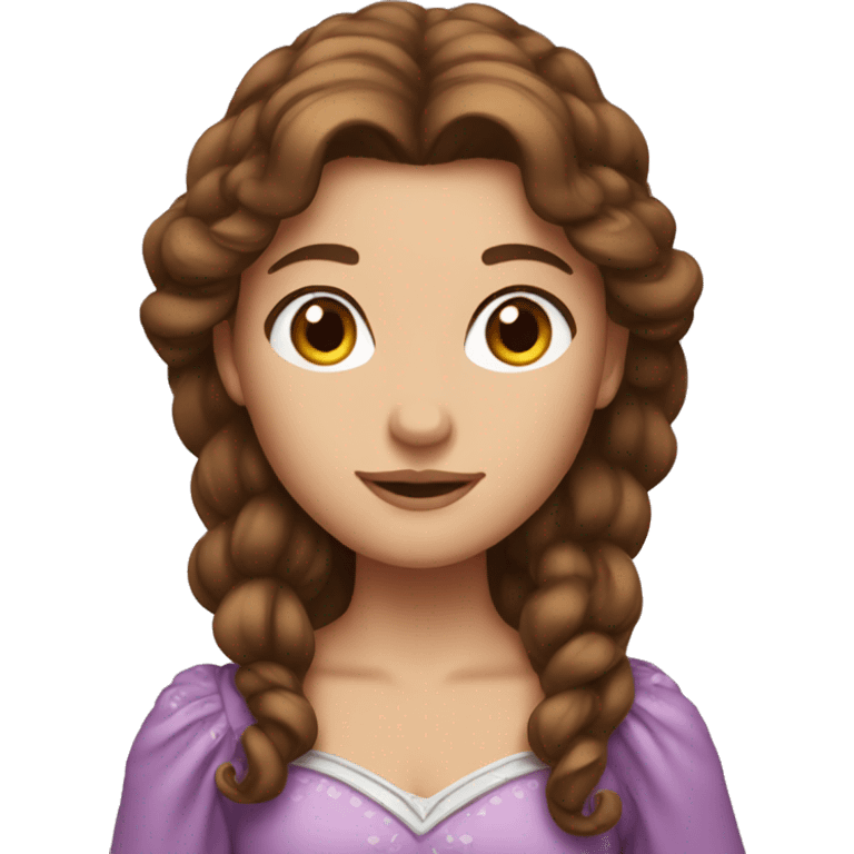 brown haired princess emoji