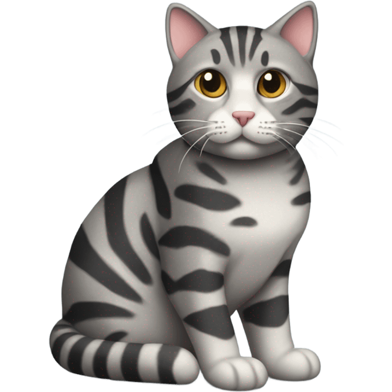 Grey tabby cat emoji