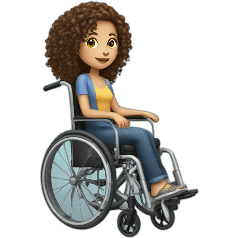 brunette-wheelchair-girl-with-curly-hair emoji