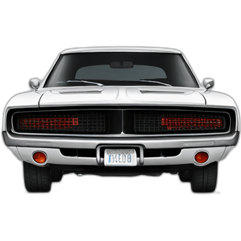 Dodge Charger realistic emoji