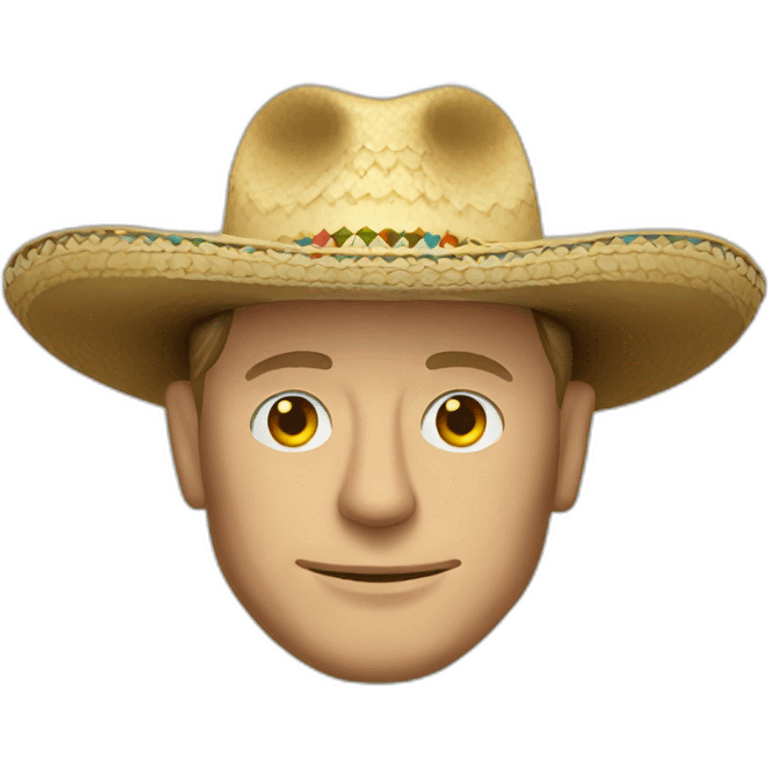 Daniel Craig wearing a sombrero emoji