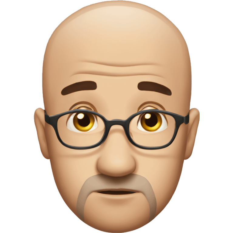 disappointed bald man with baby emoji