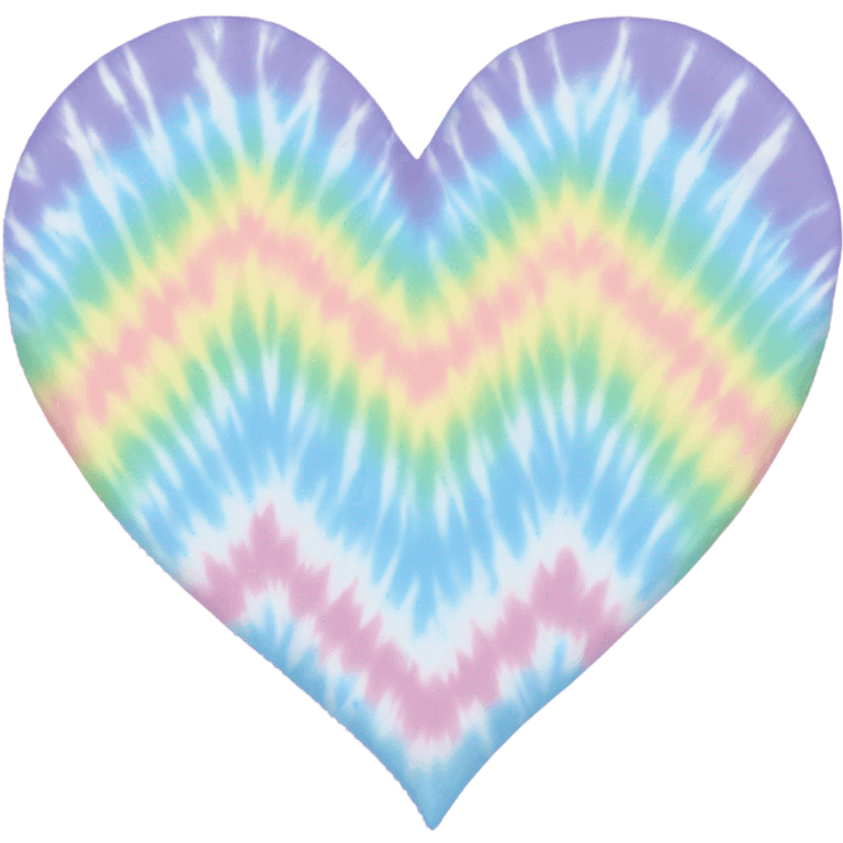 tie dye pastel heart emoji