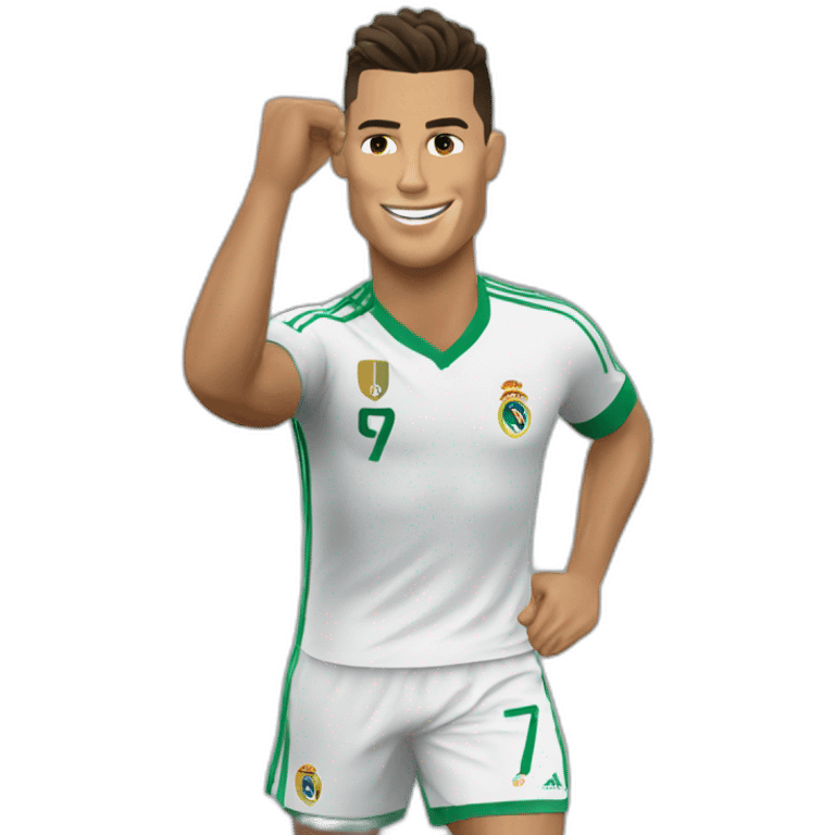 Cristiano Ronaldo en train de nager emoji