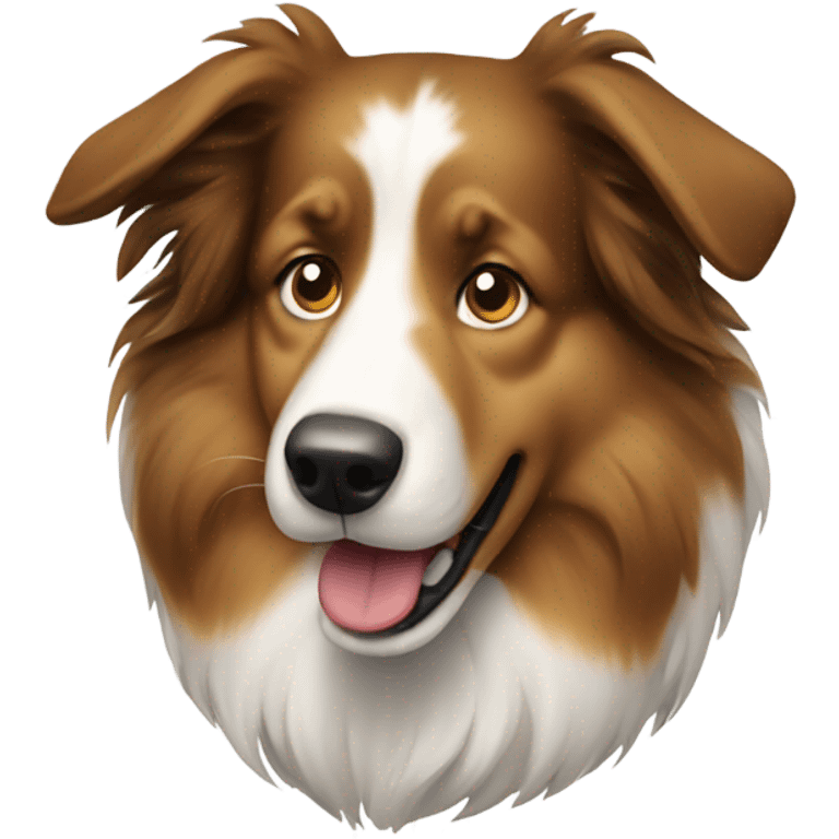 A dog which is a collie emoji