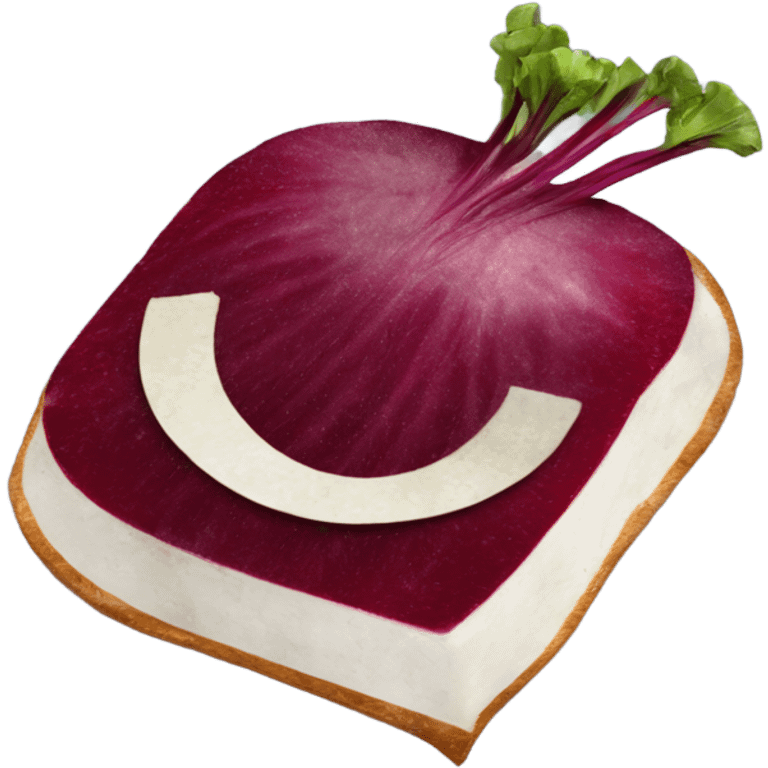 Beetroot carpaccio emoji