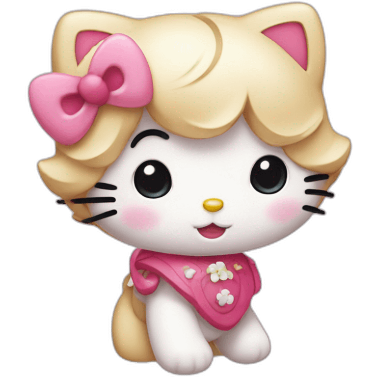 Cute hello kitty  emoji