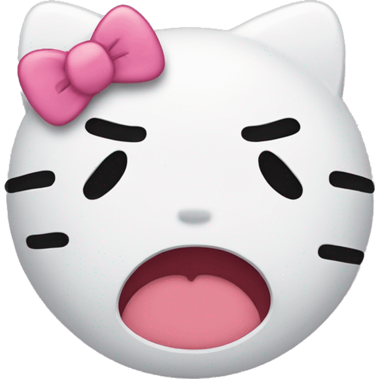 hello kitty crying emoji