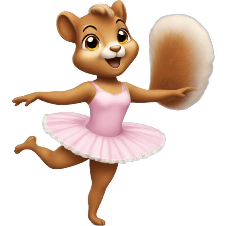 A squirrel ballerina emoji