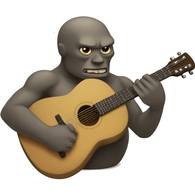 Golem playing the guitar  emoji