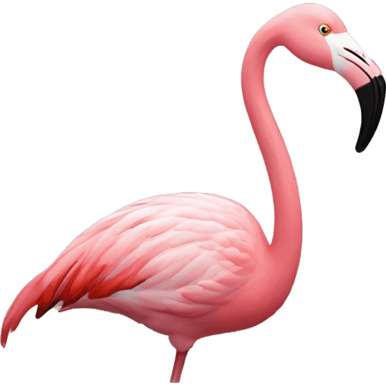 flamingo emoji in hole emoji on ground emoji