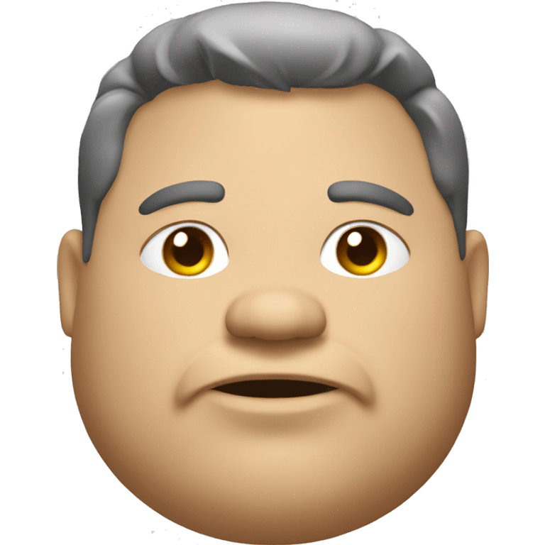 fat man with a do emoji