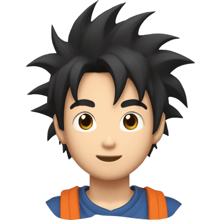 joven asiatico con cabello de goku emoji