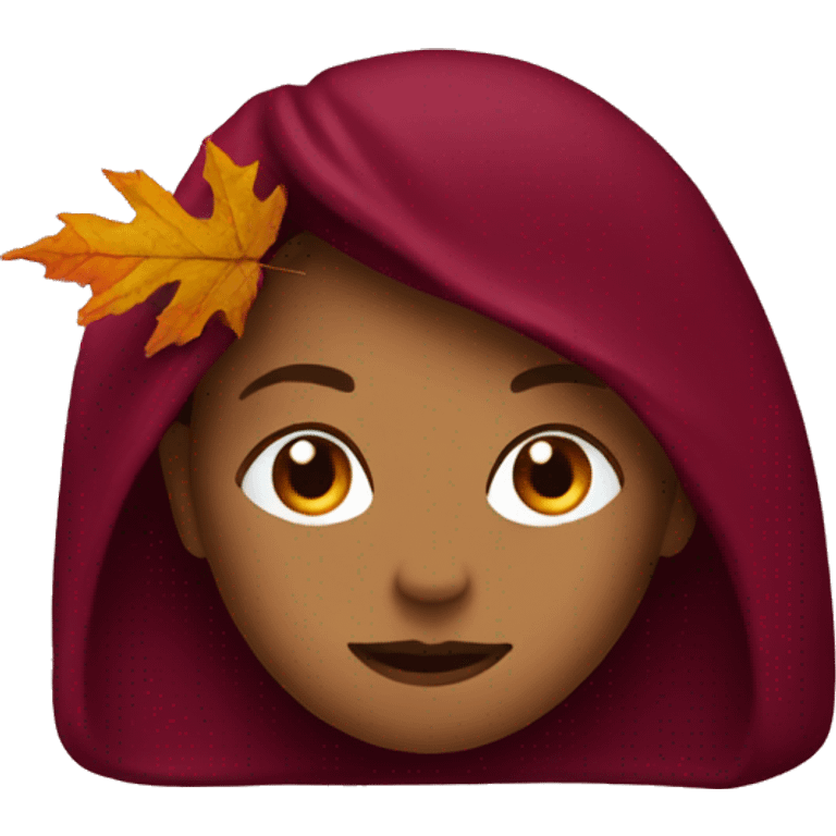 Autumn burgundy  emoji